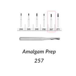 SS White Carbide Burs. FG-257 Amalgam Prep. 10 Pcs.