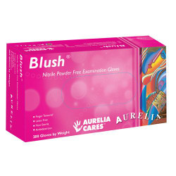 Blush Pink Gloves Nitrile PF 200/Box