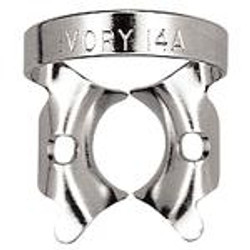 Rubber Dam Clamps (Ivory). Winged Molar, Large, partially erupted 14A