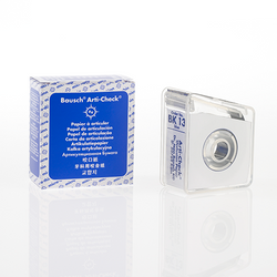 Bausch Micro-Thin .0016" (40 microns) BLUE Articulating Paper, 16 mm x 15 meter Roll.