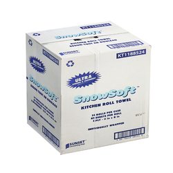 Case of 24 Kitchen Towels 2-Ply 85 Perforated Sheets in a Roll