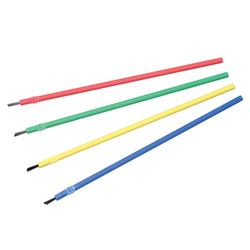 Bendable Brushes Blue / Green / Yellow / Red 120/Box
