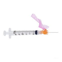 Eclipse Syringe/Needle 1cc 27Gx1/2" Safety 50/Box