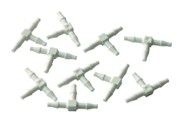 1/16" Barb Tee, Plastic; Pkg of 10