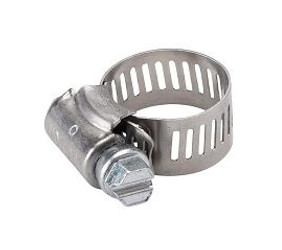 Hose Clamp, Stainless Steel, 3/8" - 7/8"; Pkg of 10