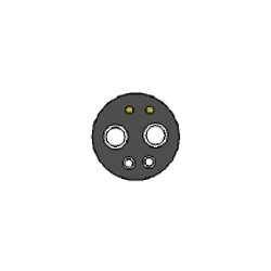 6 Hole Gasket-Black for 8773