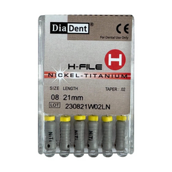 Nickel Titanium H-File 21mm, 6/Box