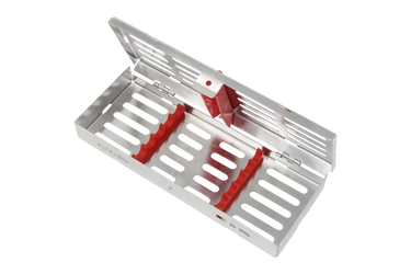 Sterilization Cassette for 5 Instruments - 180x70x22, W/O Lock, Non Detatchable