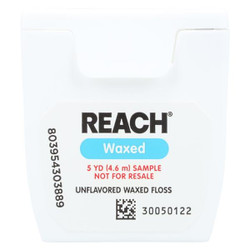 Reach Dental Floss Waxed Unflavoured Patient Pack 144/Case