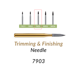 Carbide Burs. FG-7903 T&F 12-blades Needle. 1 pc