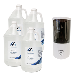 Liquid Hand Sanitizer 4 x 1 Gallon + 1 Auto Dispenser
