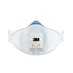Genuine 3M Aura 9322K+ Particulate Respirator Mask With Valve 10/Pc