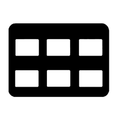 AdaMount #2 Film - 6 Windows 606A, Black, 100/Pk
