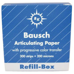 Bausch .008' (200 microns) BLUE Articulating Paper Strips, REFILL Box of 300