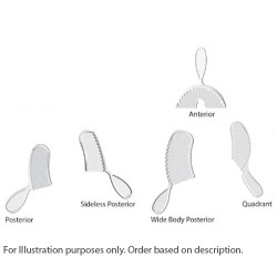 MARK3 Premium Bite Registration Tray, Sideless Posterior. 50/Pk
