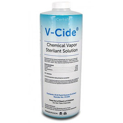 V-Cide Solution - Chemical Vapor Sterilant, Case of 4 - 1 Liter Bottles