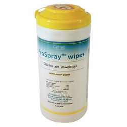 ProSpray Wipes Tall Can of 135 Wipes, 8.5' x 12'. Non-Staining Surfaces