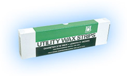 Hygenic Utility Wax Strips - White Round 11' x 3/16', Box of 80
