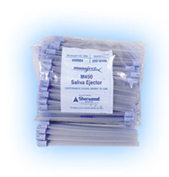 Monoject clear disposable plastic saliva ejector with vented strainer tip