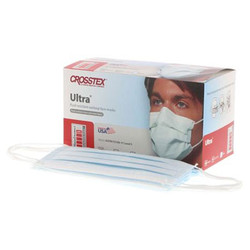 Ultra Earloop Mask, Blue, 40/Bx. BFE ≥ 98%, PFE ≥ 98% at 0.1 Micron, Latex