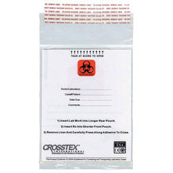 Crosstex Laboratory Transport Bags, 6' x 10', Box of 250