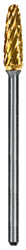 Euro Goldies HP 47-XC Regular Cut Titanium Nitride Carbide Bur. Single Bur
