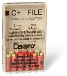 Maillefer #15, 21 mm Stainless Steel C+ File, Package of 6 Files