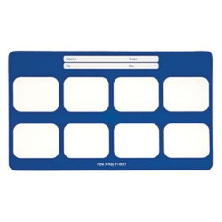 Perfect Pocket Film Mounts Vinyl/Blue 2-Rows, 8 Window Horizontal, Size 2, box
