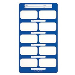 Perfect Pocket Film Mounts Vinyl/Blue 10 Window Bite Wing, Size 3, box of 100