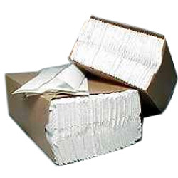 House Brand White C-fold towel, case of 2400 towels