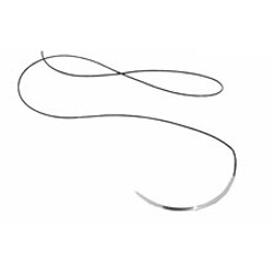 House Brand 4/0, 18' Silk Black Braided Suture with C-6 Reverse-cutting 19mm