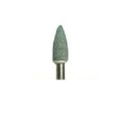 House Brand FL2 FG Green Mounted Stone, 12/Pk. Flame finishing stones. Silicon