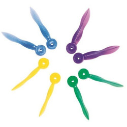House Brand Dental Wedge with Hole - X-Small (11mm), Plastic, Blue. Pack of 100