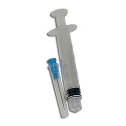 House Brand Syringe with 23ga Side Vented Irrigation Needle Tip (Blue) 100/Bx