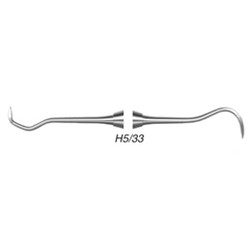 House Brand #H5/33 Double End Scaler with Standard 1/4' Round Solid Stainless