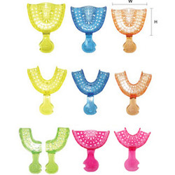 House Brand Universal Perforated Disposable Plastic Impression Trays, 120