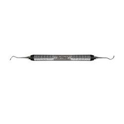 Hu-Friedy #204S double end scaler with #6 Satin Steel Handle