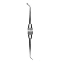 Hu-Friedy #26/27S Ball style double end burnisher with #6 Satin Steel Handle