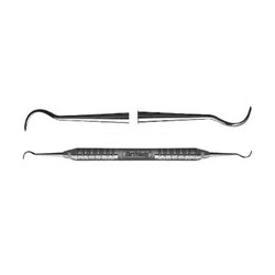Hu-Friedy #8 double end Wiland carver with #6 Satin Steel Handle