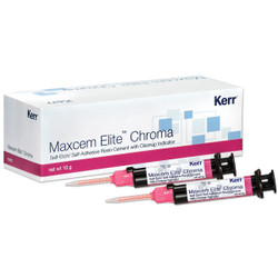 Maxcem Elite Chroma Resin Cement, Dual Cure - White Refill: 2 x 5 g Dual Barrel