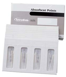 SybronEndo Coarse Absorbent Paper Points, White. Box of 200 Points