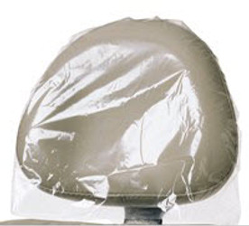 Pinnacle 9-1/2' x 11' Clear Plastic Headrest Covers, Box of 250