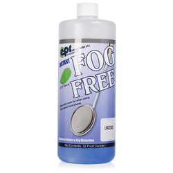 Instant Fog Free Mirror Defogger Mint Flavor, 1Qt Bottle (32 fl oz). Clear dip