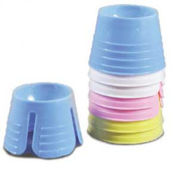 Prehma Disposable Dappen Dishes in assorted colors, Box of 1000