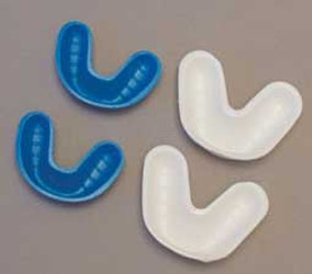 Dental Resources Large Single Arch Fluoride Trays (Upper White, Lower Blue)