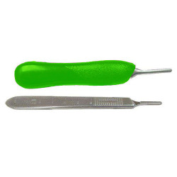 Keystone #5 Blade Handle, Bard Parker Style, Green Plastic 1/Pk. For #10, #11