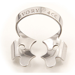 Ivory Clamps #4 Winged Metal Rubber Dam Clamp, Single clamp