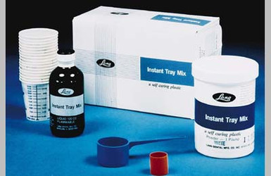 Instant Tray Mix 600 Gm. BLUE Powder Only, Self-Curing Custom Tray Acrylic