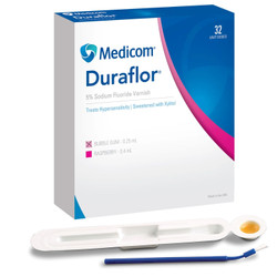 Duraflor Sodium Fluoride Varnish (5%), Bubblegum, 32 - 0.25 mL Unit Doses