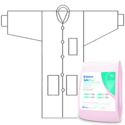SafeWear High Performance Lab Coat - Pretty Pink - Large 12/Pk. Made from high